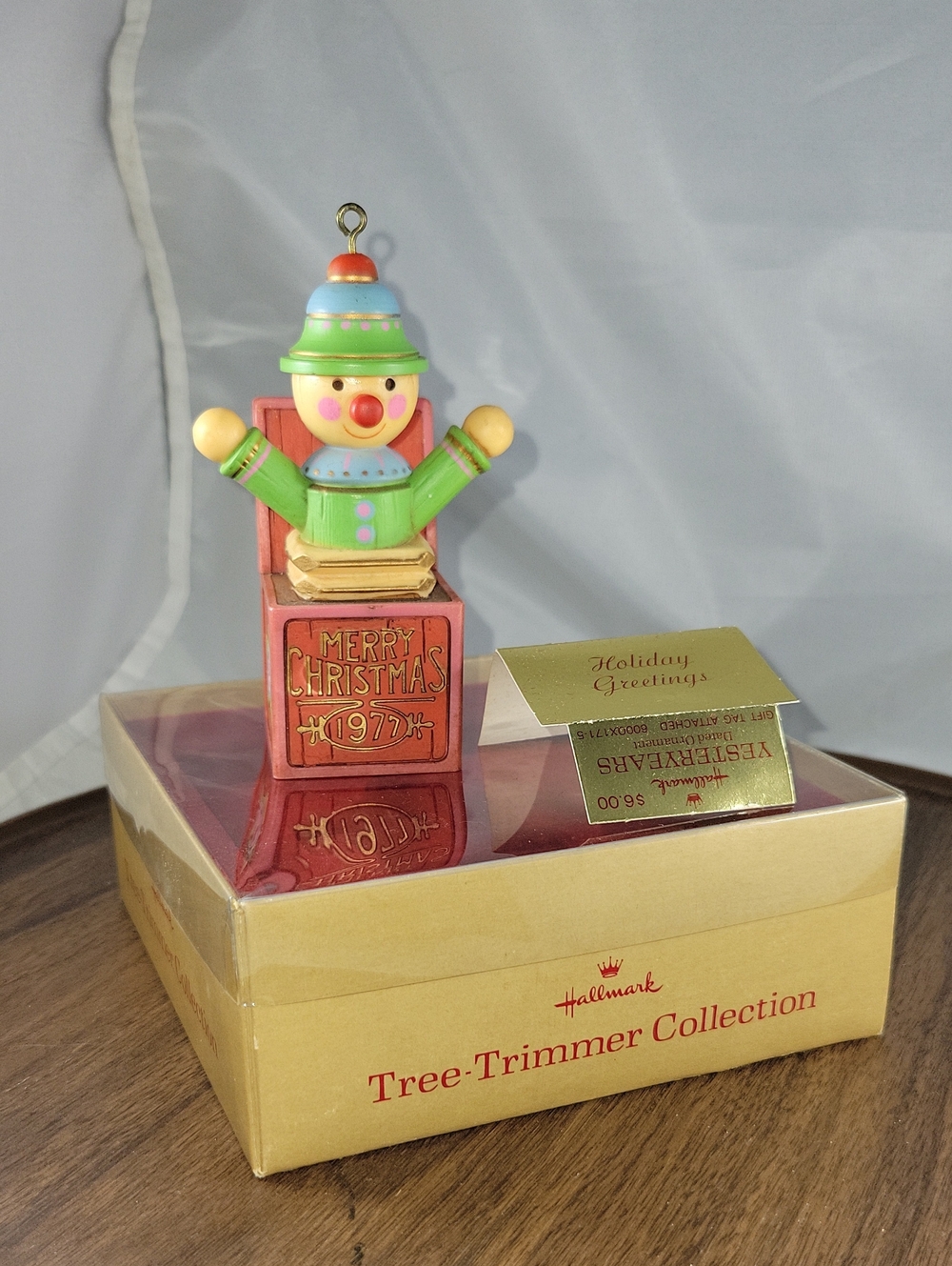 Vintage 1977 Hallmark Clown Yesteryears Ornament MIB
